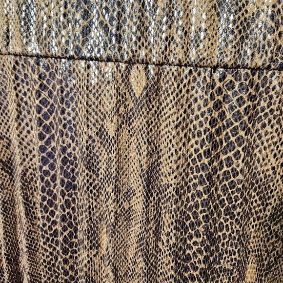 Snake Print Pleated Midi Skirt With Side Zipper By &Other Stories - Picture 4 of 5